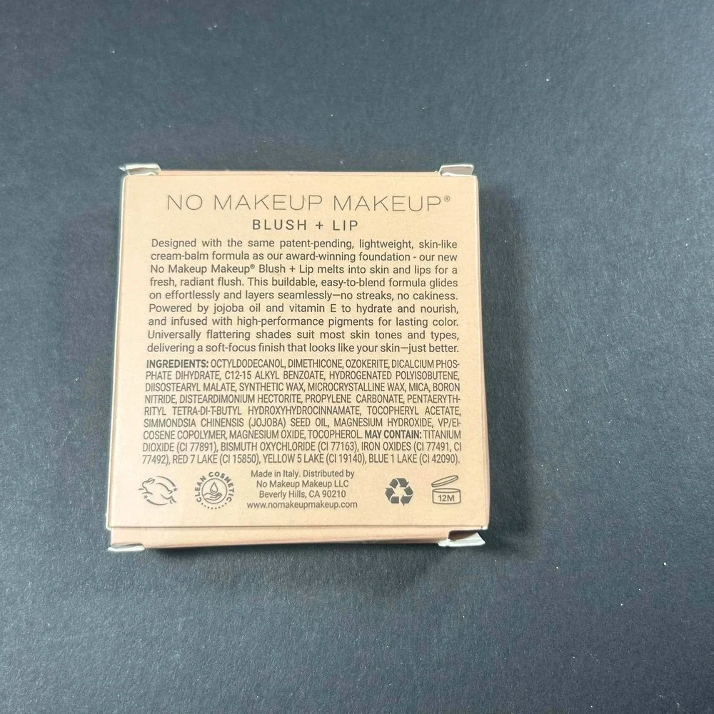 No Makeup Makeup Blush + Lip Pink Cream Balm Compact 0.17oz